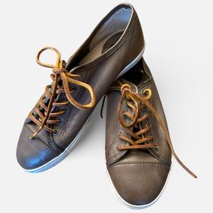 Frye Ash Brown Leather Mindy Women’s Sneakers